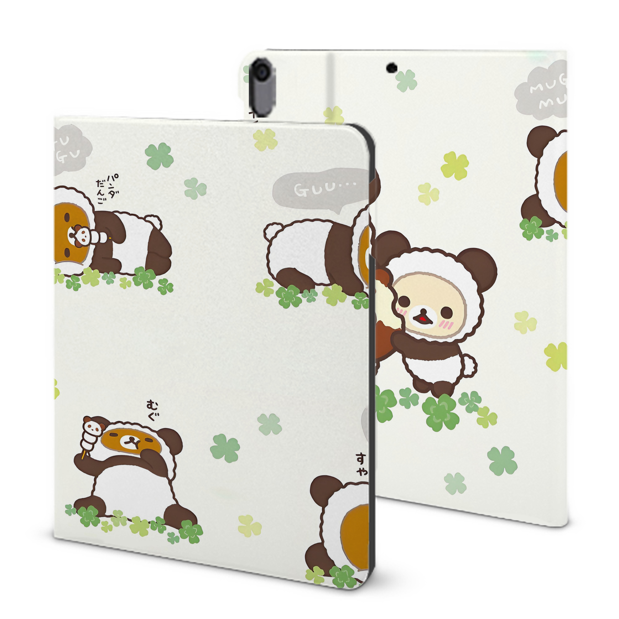 （画像用） リラックマ リラックマ キイロイトリ Rilakkuma Korilakkuma Kiiroitori IPad ケース ブック型 PUレザー TPU 耐衝撃 軽量 薄型 ペン収納なし 全面保護 IPad 各モデル対応